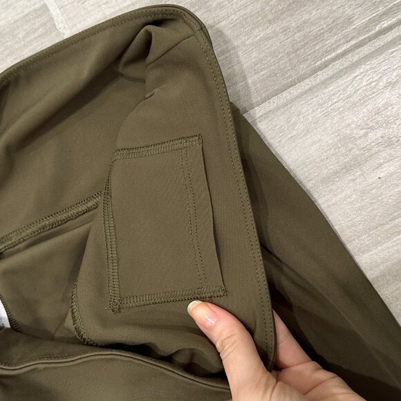 Free People Movement 7/8 Length Gemini Leggings in Army Green Women’s Size M - Picture 6 of 16